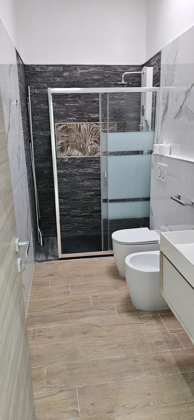 Bagno con doccia walk-in
