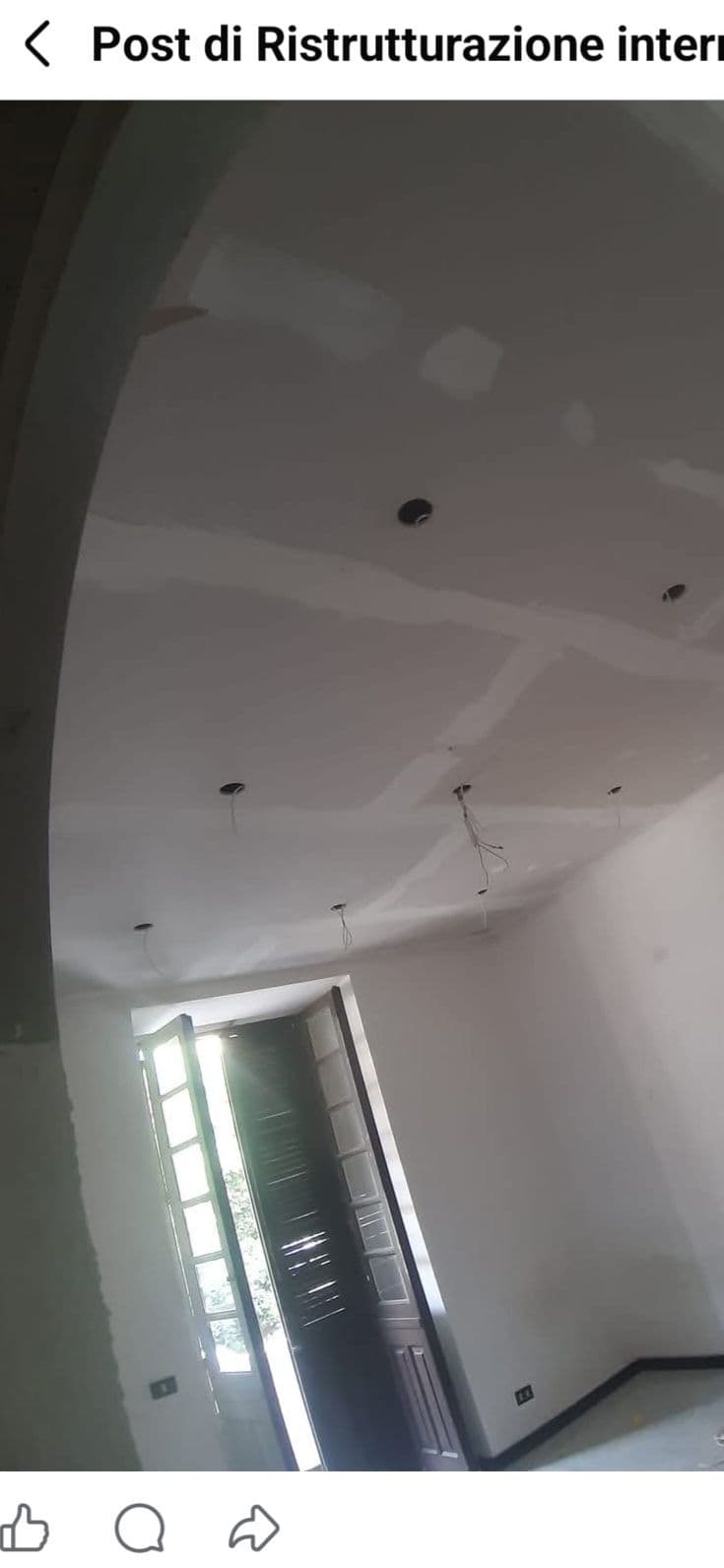 Controsoffitto in cartongesso con faretti